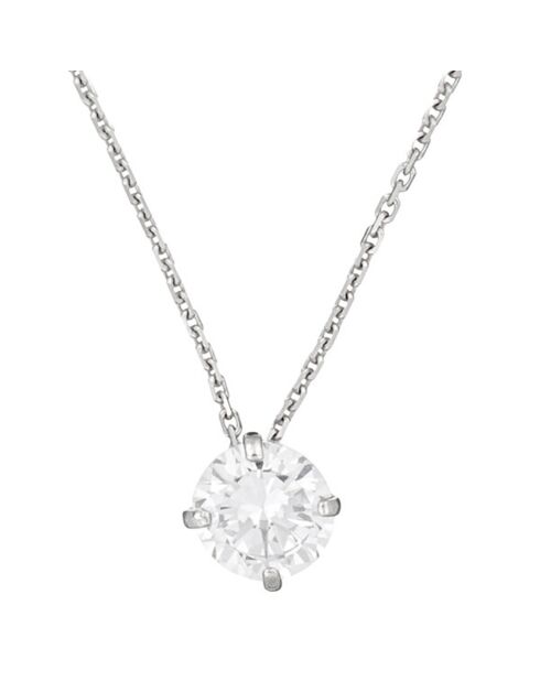 Pendentif Splendeur zircon or blanc