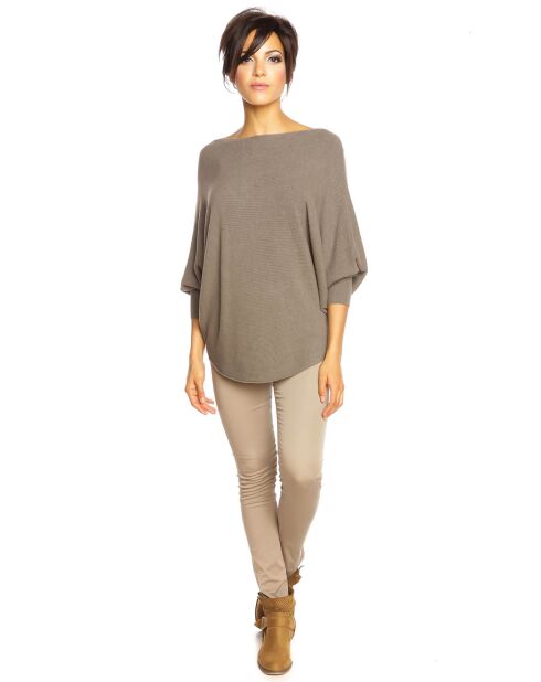 Pull Palmeras taupe