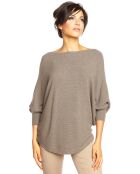 Pull Palmeras taupe