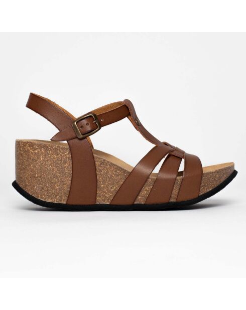 Sandales Cagliari camel - Talon 7 cm