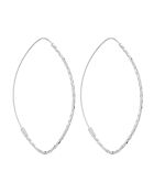 Boucles d'oreilles Créoles Edna or blanc