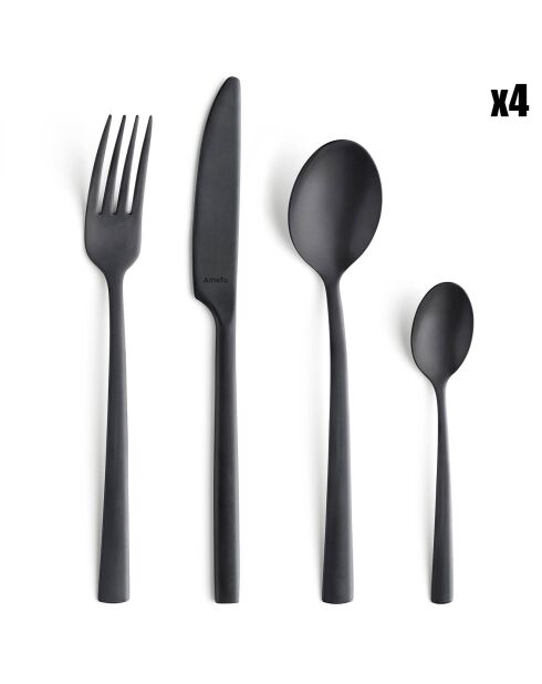 Ménagère alta noire - 16 pièces