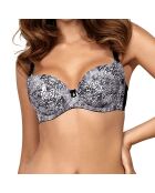 Soutien-Gorge Nela imprimé léopard noir/blanc