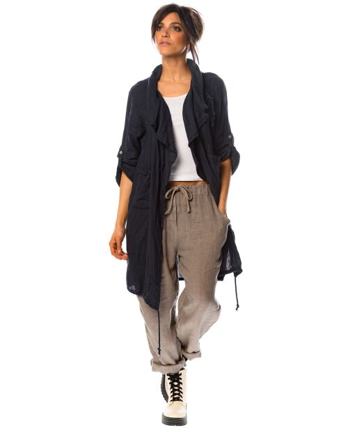 Veste 100% Lin Anemone marine