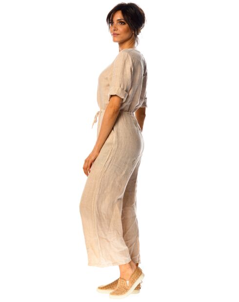Combinaison 100% Lin Dalhia beige