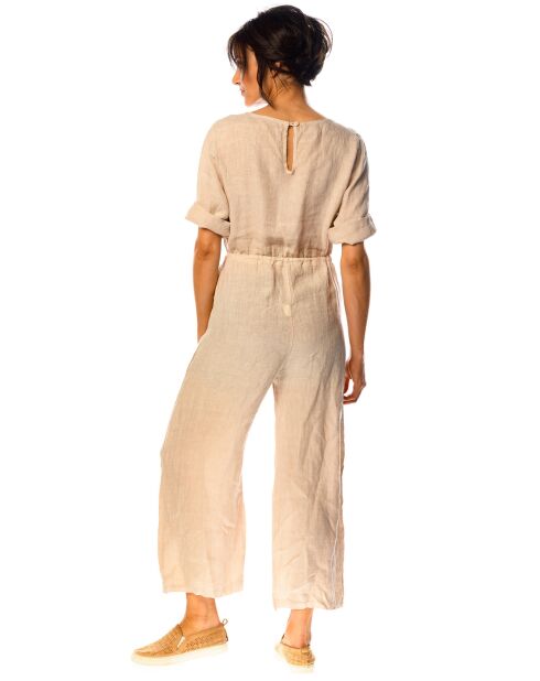 Combinaison 100% Lin Dalhia beige