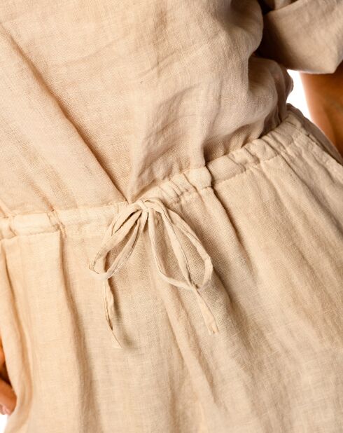Combinaison 100% Lin Dalhia beige