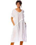 Robe 100% Lin Garance blanche