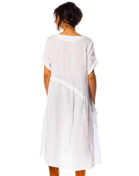 Robe 100% Lin Garance blanche