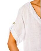 Robe 100% Lin Garance blanche