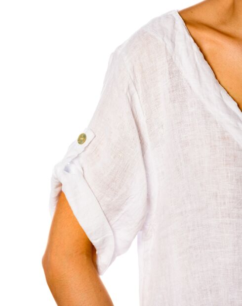 Robe 100% Lin Garance blanche