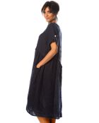 Robe 100% Lin Garance marine