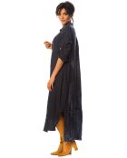 Robe 100% Lin Iris marine