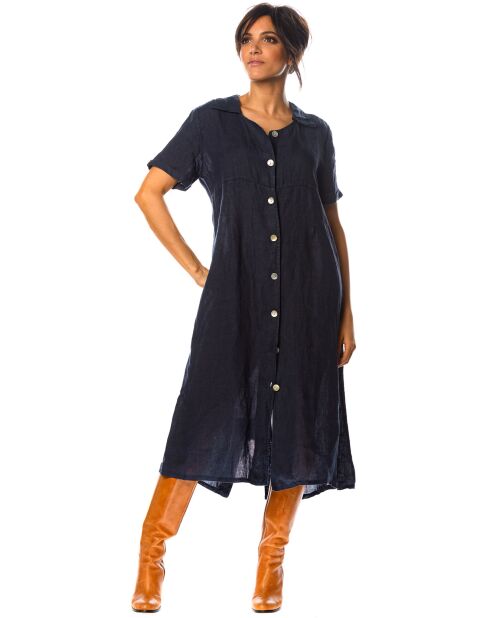 Robe 100% Lin Rose marine