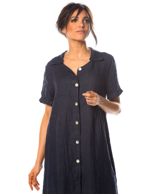 Robe 100% Lin Rose marine