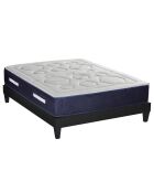 Ensemble Matelas Ressorts Dolce Vita  + Sommier Kit blanc/bleu/gris - 160x200 cm