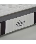 Altesse Matratzenset aus Memory Foam und Boxspring-Set, 180 x 200 cm, Weiß/Grau