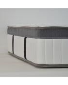 Altesse traagschuimmatrasset + boxspringset wit/grijs - 160x200 cm