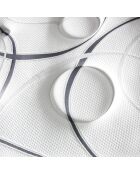 Ensemble Matelas Ressorts Ensachés Concorde + Sommier Kit blanc/gris - 180x200 cm