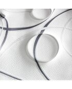 Ensemble Matelas Ressorts Ensachés Concorde + Sommier Kit blanc/gris - 160x200 cm
