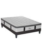 Altesse Matratzenset aus Memory Foam und Boxspring-Set, 140 x 190 cm, Weiß/Grau
