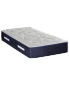 Ensemble Matelas Ressorts Dolce Vita  + Sommier Kit blanc/bleu/gris - 90x200 cm