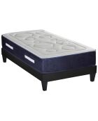 Ensemble Matelas Ressorts Dolce Vita  + Sommier Kit blanc/bleu/gris - 90x190 cm