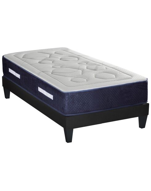 Juego de colchones Dolce Vita Spring y kit de somieres blanco/azul/gris, 90 x 190 cm