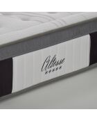 Matelas Altesse Mémoire de Forme + Mousse HD blanc/gris - 160x200 cm