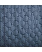 Matelas Dolce Vita Ressorts Ensachés + Mémoire de Forme blanc/bleu - 140x200 cm
