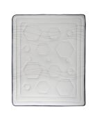 Matelas Dolce Vita Ressorts Ensachés + Mémoire de Forme blanc/bleu - 140x200 cm