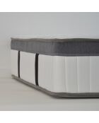 Matelas Altesse Mémoire de Forme + Mousse HD blanc/gris - 140x190 cm