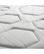 Matelas Dolce Vita Ressorts Ensachés + Mémoire de Forme blanc/bleu - 140x200 cm