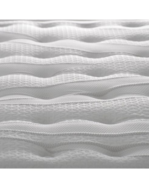Matelas Altesse Mémoire de Forme + Mousse HD blanc/gris - 90x200 cm