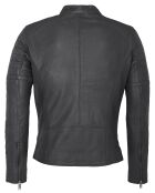 Veste en Cuir Charles noire