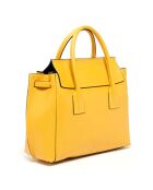 Jane Mustard leren handtas - 36x35x24 cm