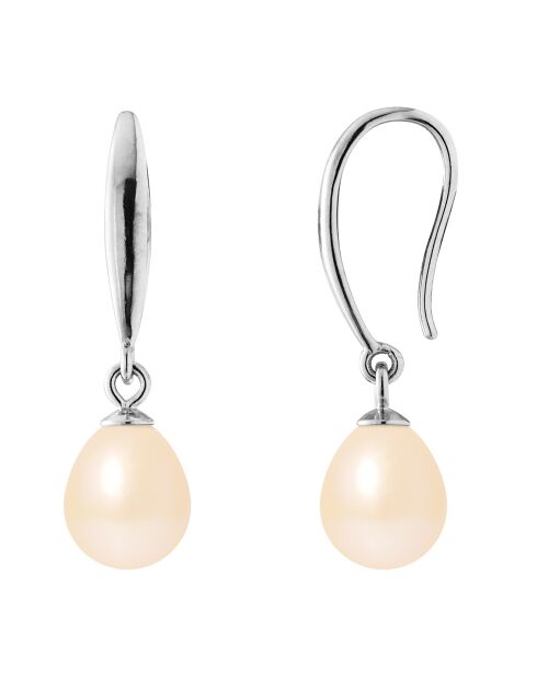 Boucles d'oreilles Argent Perles d'Eau Douce roses