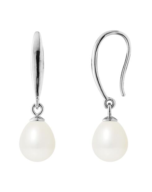 Boucles d'oreilles Argent Perles d'Eau Douce blanches