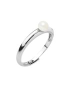 Verstelbare ringarmband Mini Silver White Freshwater Pearl