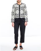 Blouson en Coton mélangé Blues noir