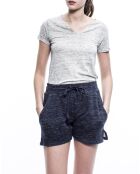 Short 100% Coton Impala marine