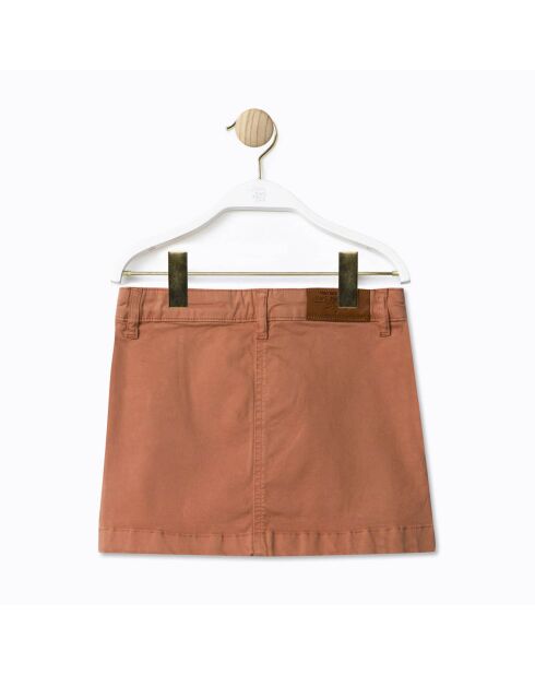 Jupe en Coton Jubily denim camel