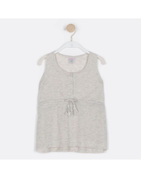 Top toy grigio chiaro senza maniche