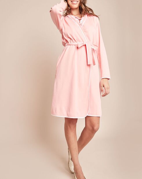 Peignoir en Coton Essentiel rose