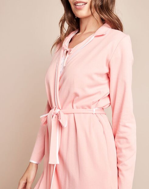 Peignoir en Coton Essentiel rose