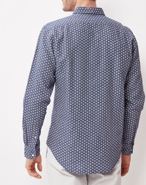 Chemise Regular 100% Lin Paul bleue