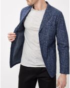 Veste Job avec imprimé indigo