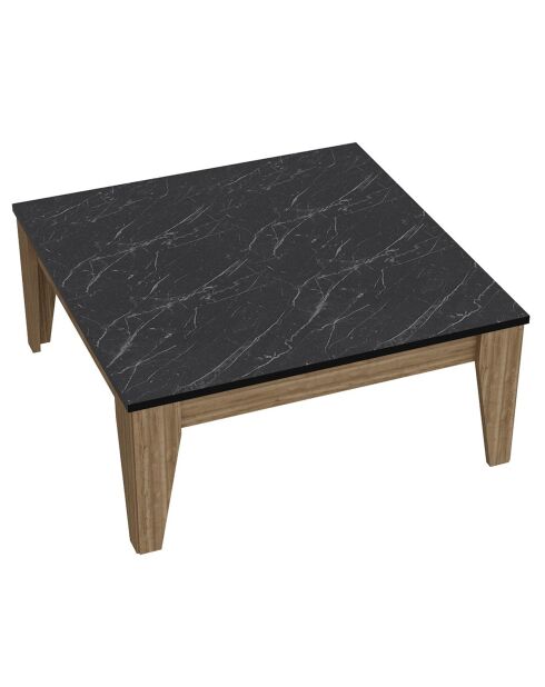 Tavolino Lorenz in noce chiaro - 85x85x35 cm