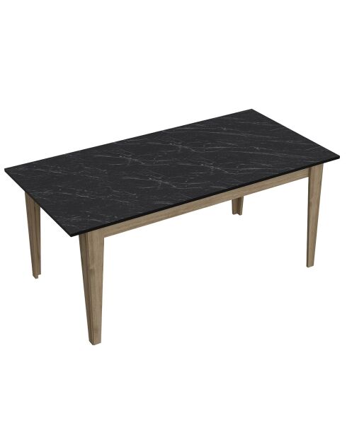 Table de repas Lorenz noyer foncé  - 180x90x76.8 cm