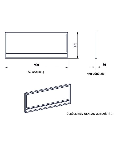 Ensemble Console et Miroir Polka Aynali doré/blanc -  90x38.5x76.8 cm